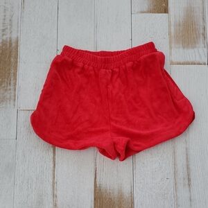 Solai The Label Surfrider Towel ShortsRed Athletic Shorts